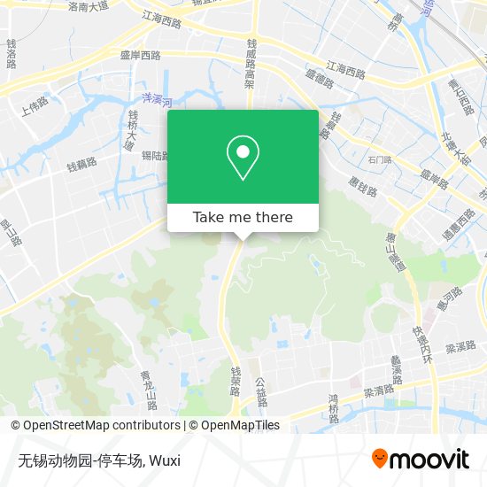 无锡动物园-停车场 map