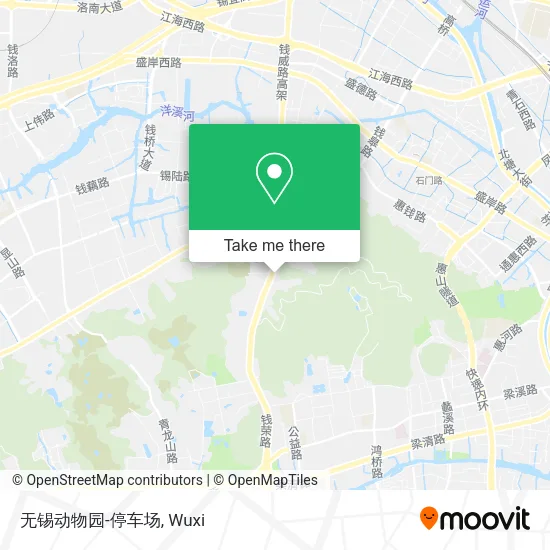 无锡动物园-停车场 map
