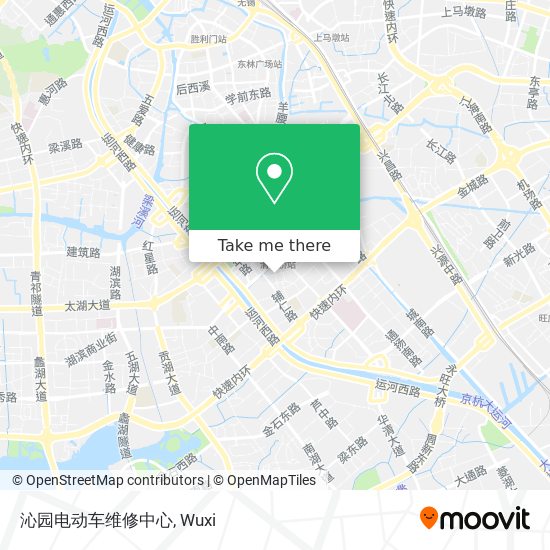 沁园电动车维修中心 map