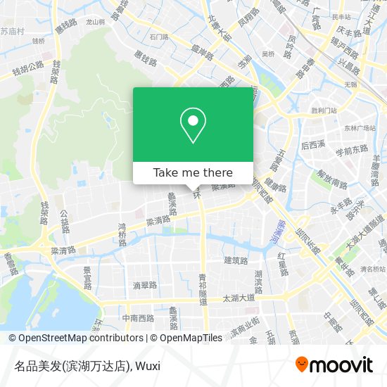 名品美发(滨湖万达店) map