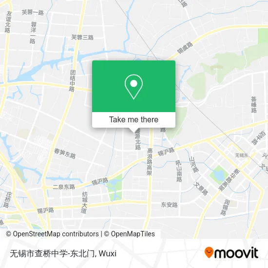 无锡市查桥中学-东北门 map
