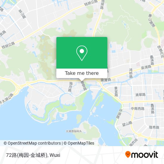 72路(梅园-金城桥) map