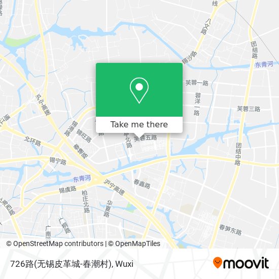 726路(无锡皮革城-春潮村) map