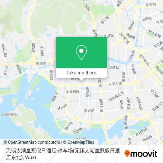 无锡太湖皇冠假日酒店-停车场(无锡太湖皇冠假日酒店东北) map
