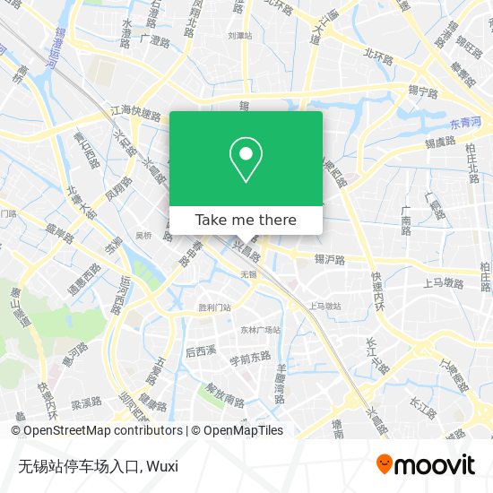 无锡站停车场入口 map