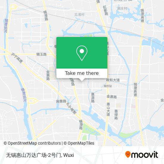 无锡惠山万达广场-2号门 map