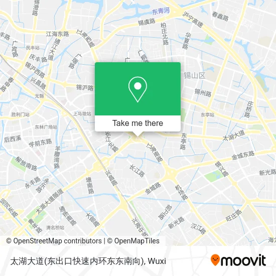 太湖大道(东出口快速内环东东南向) map