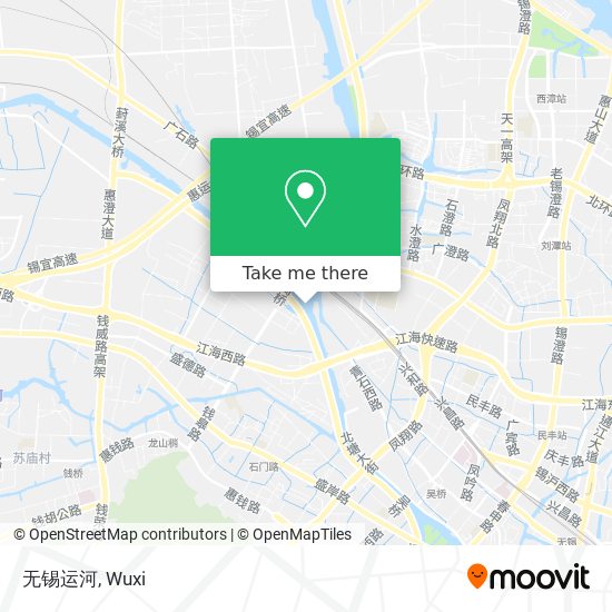 无锡运河 map
