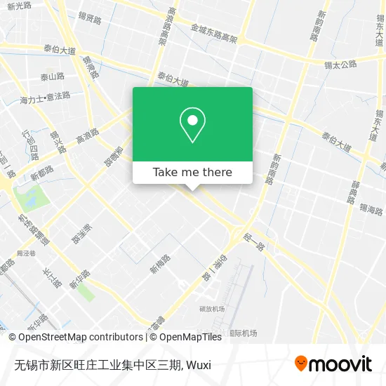 无锡市新区旺庄工业集中区三期 map