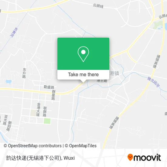 韵达快递(无锡港下公司) map