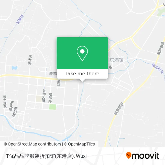 T优品品牌服装折扣馆(东港店) map
