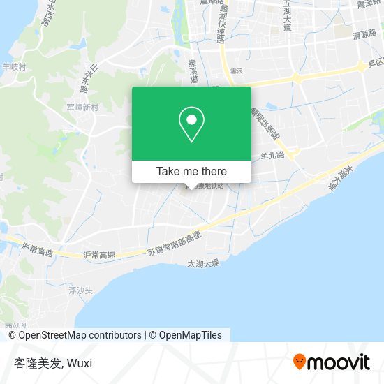 客隆美发 map