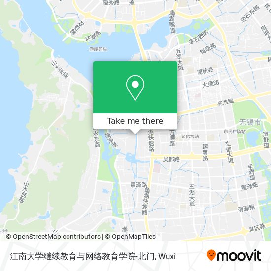 江南大学继续教育与网络教育学院-北门 map