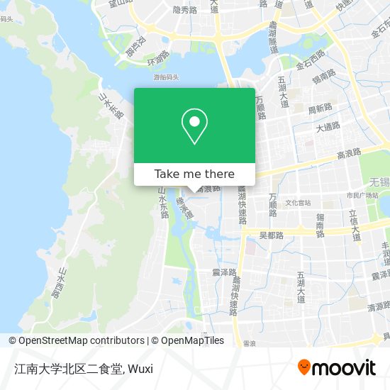 江南大学北区二食堂 map