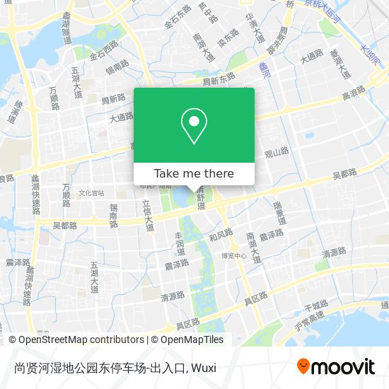 尚贤河湿地公园东停车场-出入口 map