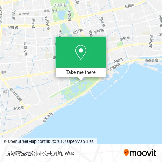 贡湖湾湿地公园-公共厕所 map