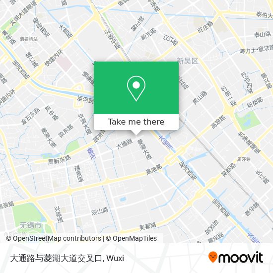 大通路与菱湖大道交叉口 map