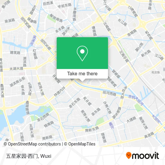 五星家园-西门 map