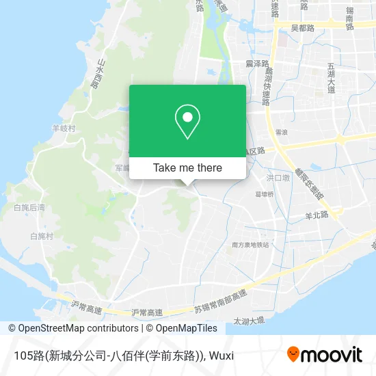 105路(新城分公司-八佰伴(学前东路)) map