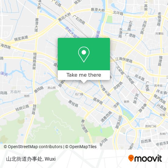 山北街道办事处 map