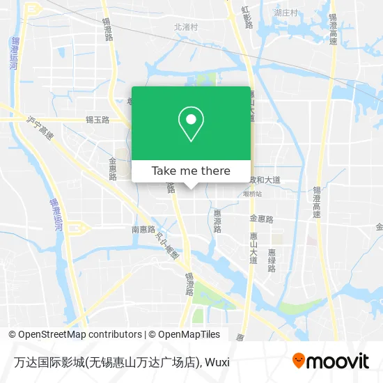 万达国际影城(无锡惠山万达广场店) map