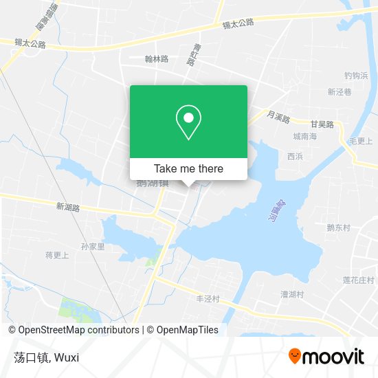 荡口镇 map