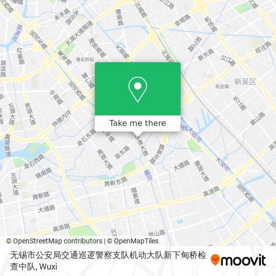 无锡市公安局交通巡逻警察支队机动大队新下甸桥检查中队 map