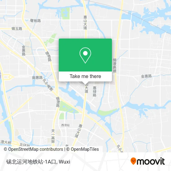 锡北运河地铁站-1A口 map