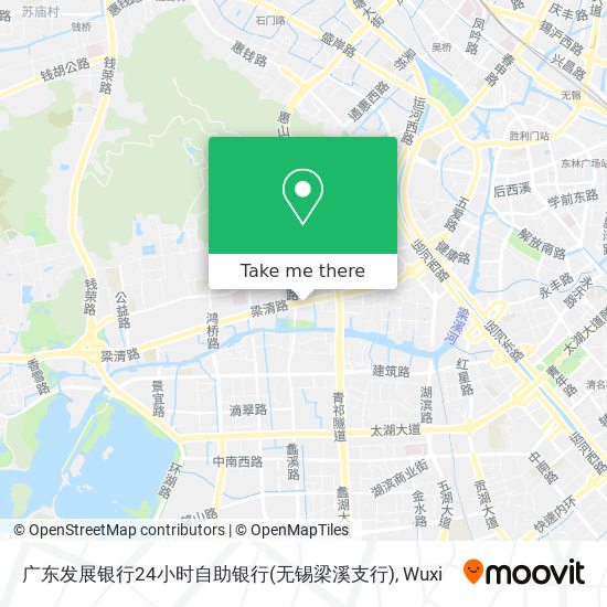 广东发展银行24小时自助银行(无锡梁溪支行) map