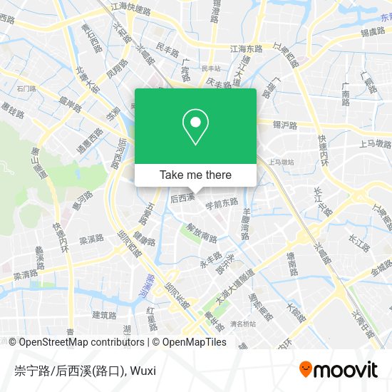 崇宁路/后西溪(路口) map