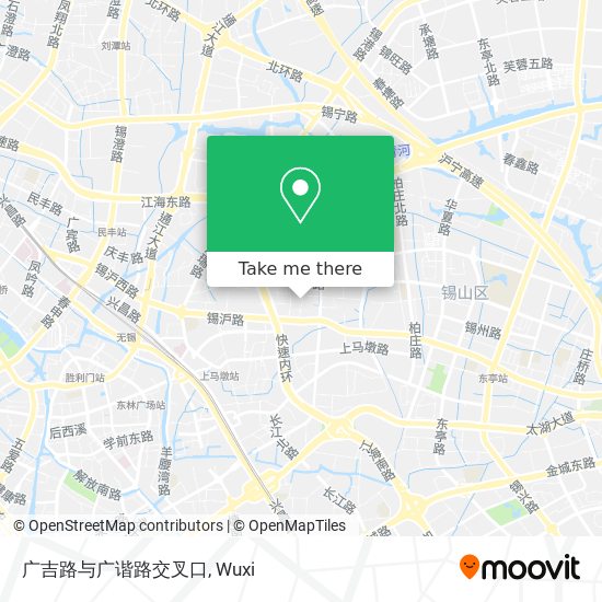 广吉路与广谐路交叉口 map