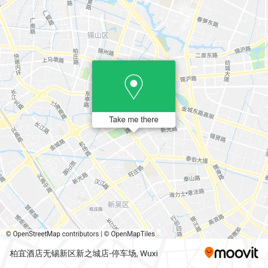 柏宜酒店无锡新区新之城店-停车场 map