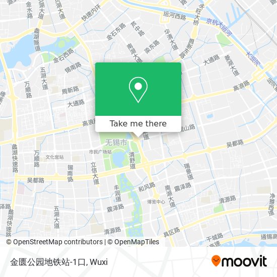 金匮公园地铁站-1口 map