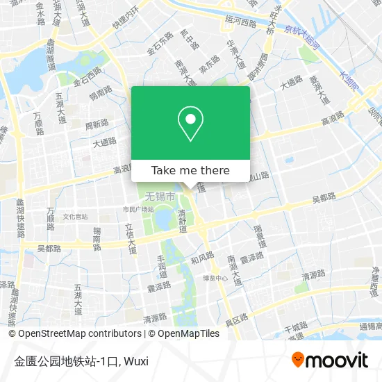 金匮公园地铁站-1口 map