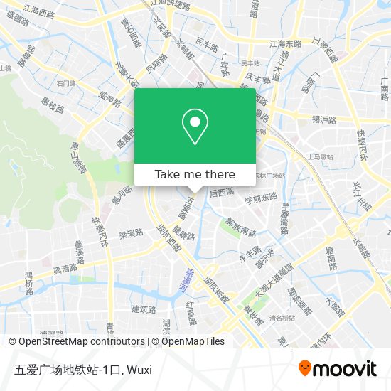 五爱广场地铁站-1口 map