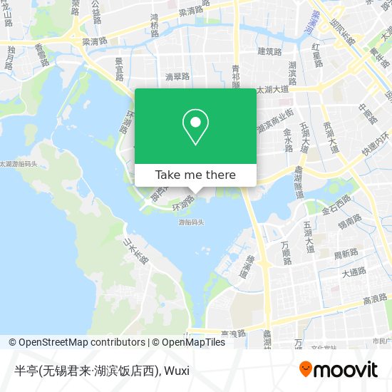 半亭(无锡君来·湖滨饭店西) map