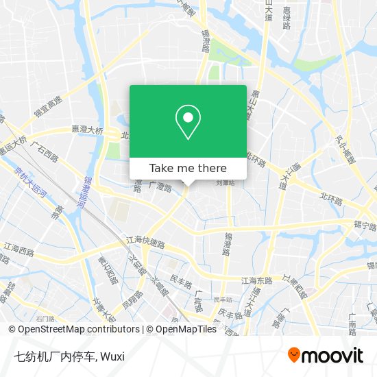 七纺机厂内停车 map