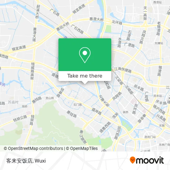 客来安饭店 map