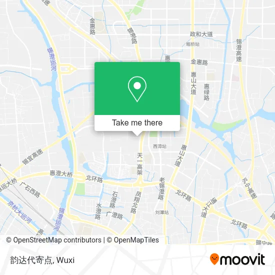 韵达代寄点 map