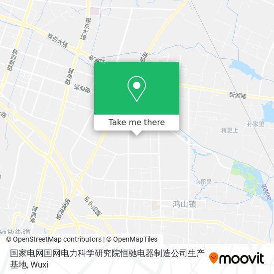 国家电网国网电力科学研究院恒驰电器制造公司生产基地 map
