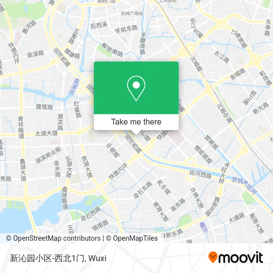 新沁园小区-西北1门 map