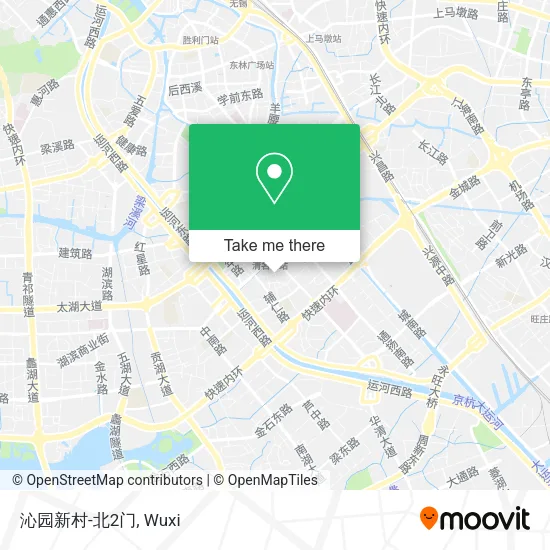 沁园新村-北2门 map