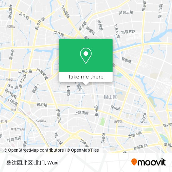 桑达园北区-北门 map