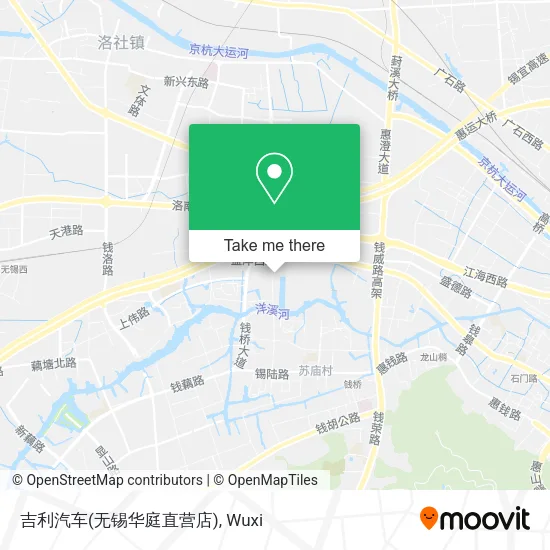 吉利汽车(无锡华庭直营店) map