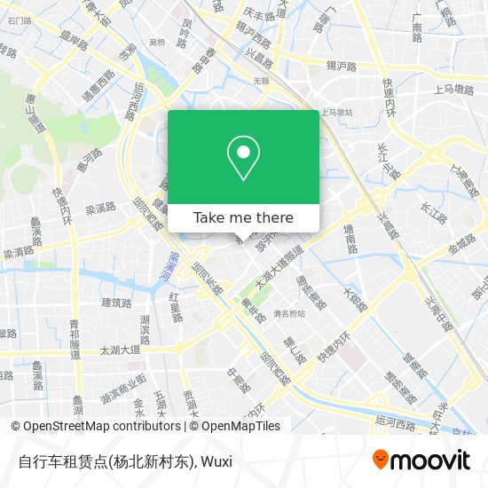 自行车租赁点(杨北新村东) map