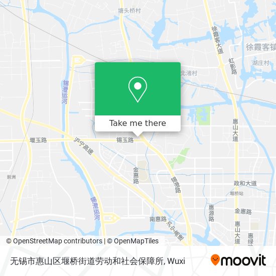 无锡市惠山区堰桥街道劳动和社会保障所 map