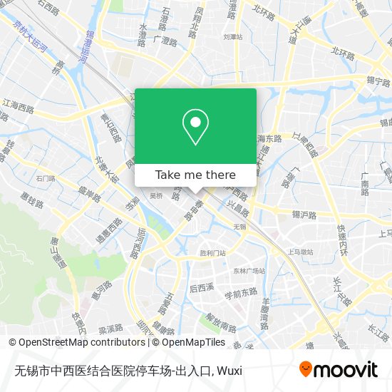 无锡市中西医结合医院停车场-出入口 map