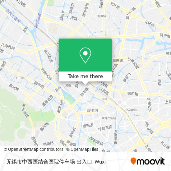 无锡市中西医结合医院停车场-出入口 map