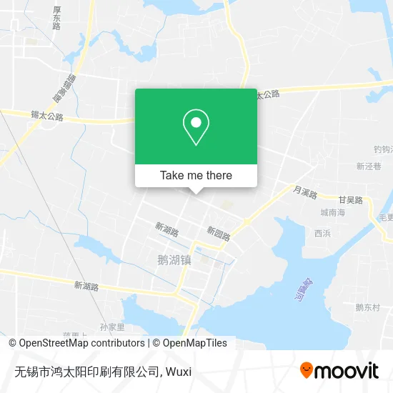 无锡市鸿太阳印刷有限公司 map
