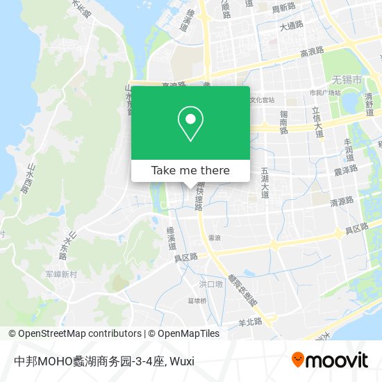 中邦MOHO蠡湖商务园-3-4座 map